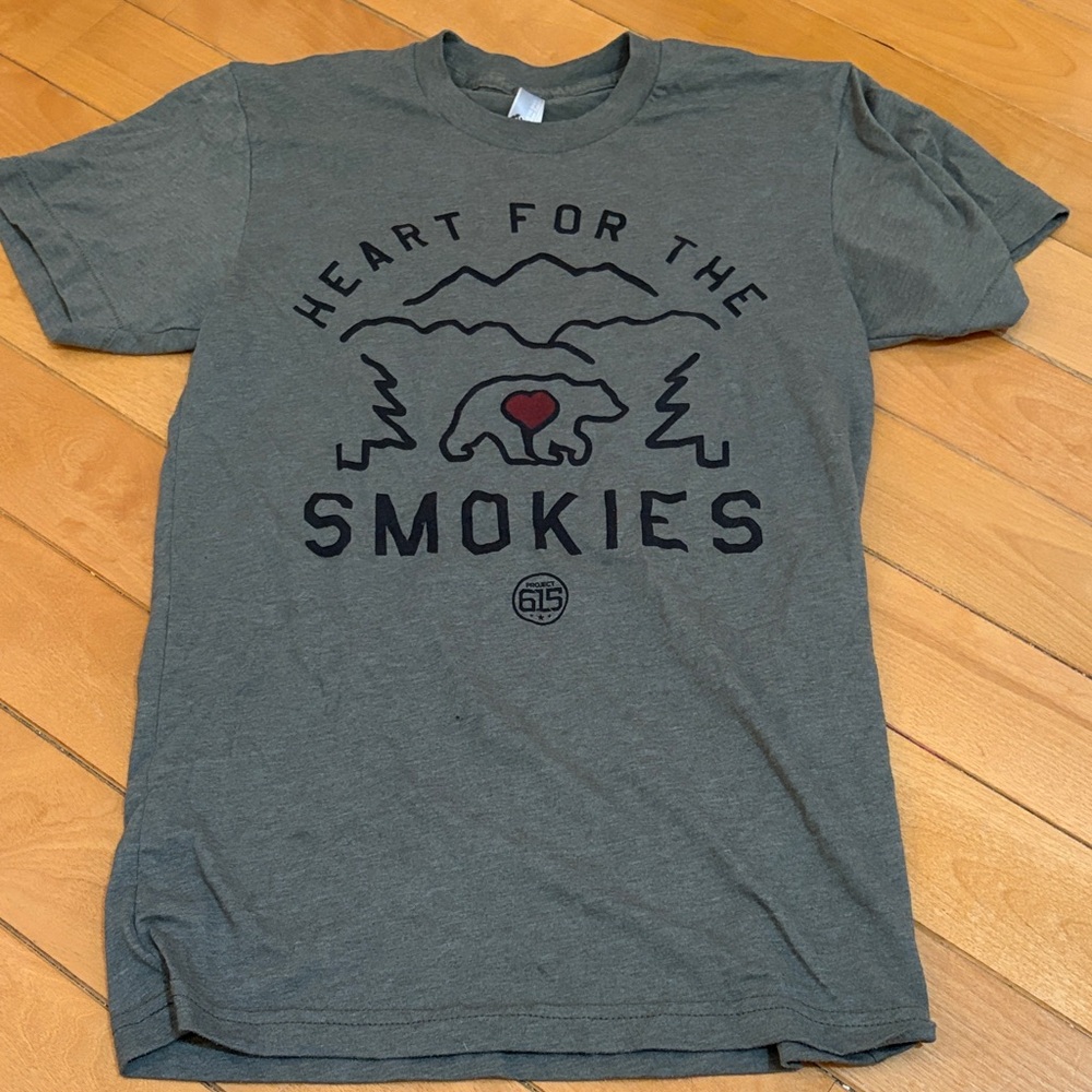 American Apparel Gray Graphic Tee